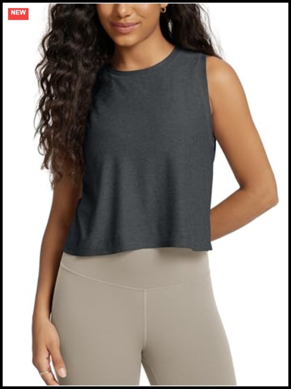ODODOS Performance Tank Ultra Soft Sleeveless Crew Neck Pullover Top